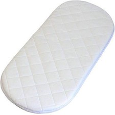 Mother Nature Quilted Foam Moses Basket/ Pram  Mattress (65 x 28 x 4cm)