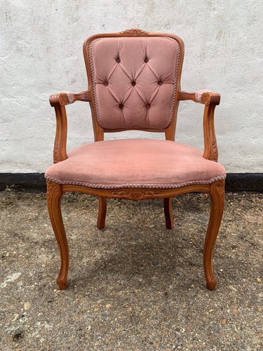 French louis style pink fabric