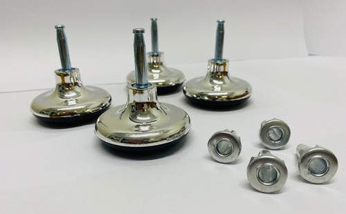 Chrome mushroom glides - 4,