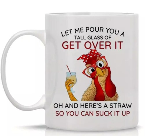 Chicken themed humorous mug - chicken,
