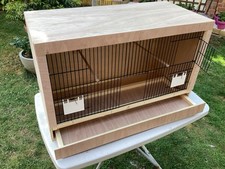 Breeding Cage 2 Door 2  Flaps 2 W 26” x H 15” x 12” Hardwood Ply. Fully Framed.