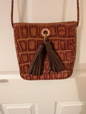 Osprey Brown Leather Cross Body Handbag Excellent Condition Free Post In UK