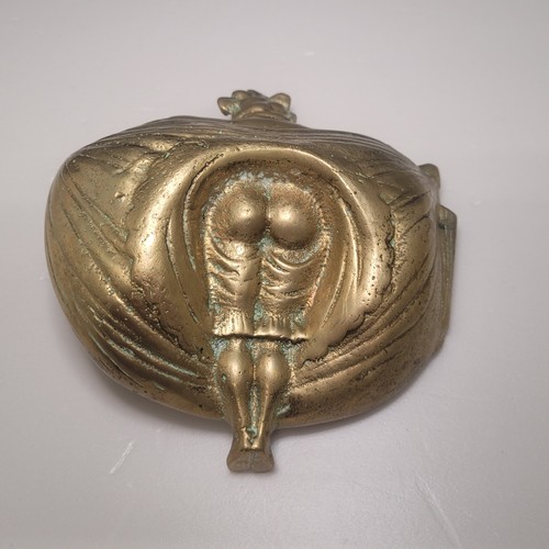 Vintage bronze risqué geisha - vintage,