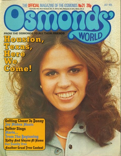 Osmonds world magazine - world,