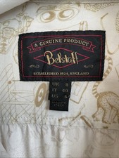 BELSTAFF  Rare Womens Safari Shirt Beige Cotton Printed Button Up UK8/US6 S