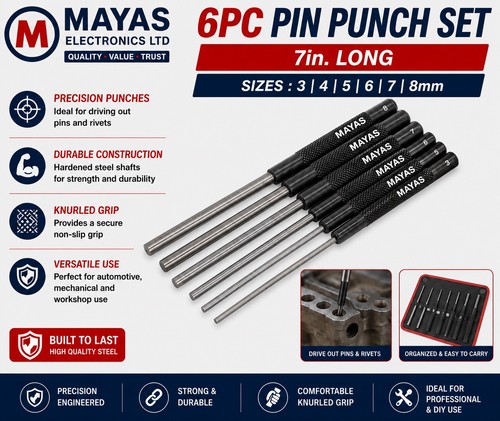 Long steel parallel pin - long,