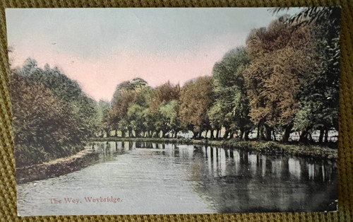 Antique postcard weybridge - antique,