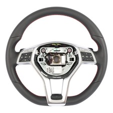 Steering Wheel Mercedes W204 W207 W212 NEW Leather Sport Paddle Shift Red Thread