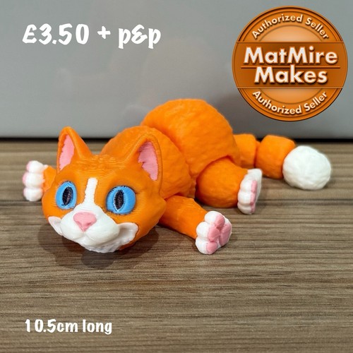 Mini ginger cat fidget - cat,