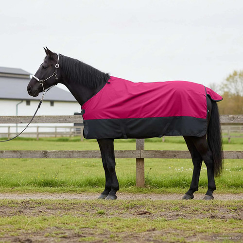 Walplus pink black horse - walplus,