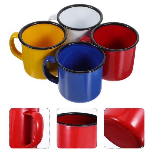 Pcs enamel mug - pcs, vintage