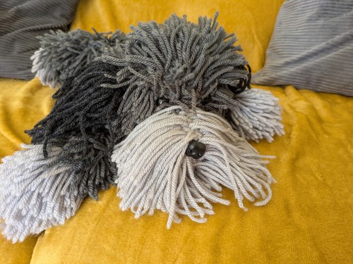 Large corduroy plush dog puppy - corduroy,