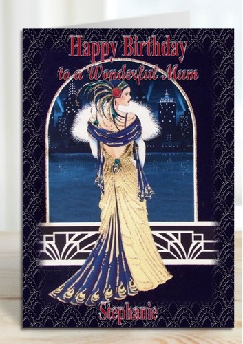 Personalised birthday card art - personalised,