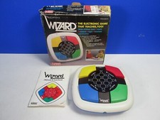 vintage LARGE WIZARD V TECH electronic HANDHELD GAME TOY SKILL KIDS memory 1987
