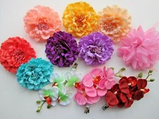 Big, Silk Rose Peony Flower Hair Clip Hair PinBrooch Corsage - BRIDAL, PROM