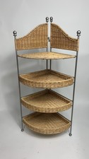 Vintage Metal Corner Shelf