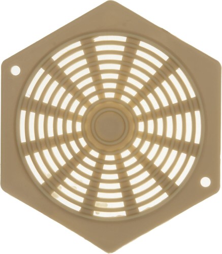 Hexagonal vent brown - hexagonal,
