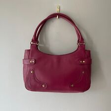 Womens Tommy & Kate Underarm Bag Shoulder Handbag Purple Leather Side Medium