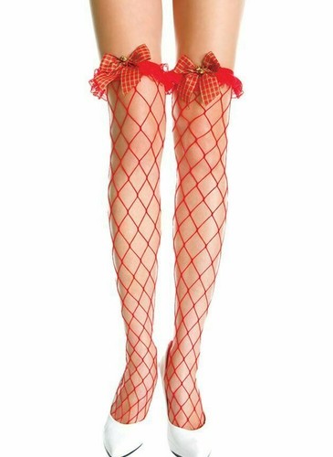 Red xmas bell - red, tartan