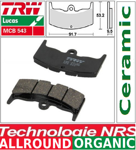 Rear brake pads organic - rear,