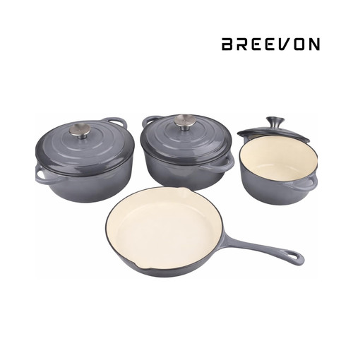 7pc enamel cast iron - 7pc, dutch