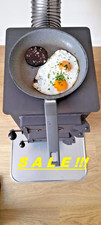 UK seller no 1 wood burner stove ECO DESIGN compliant with 2 pipes and  2 bends