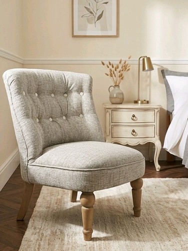 Button back slipper chair - button,