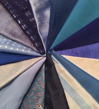 100% SILK FABRIC REMNANTS X 16