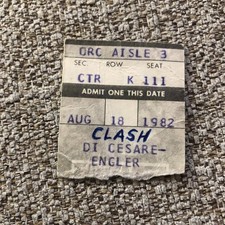 The Clash ticket Stanley
