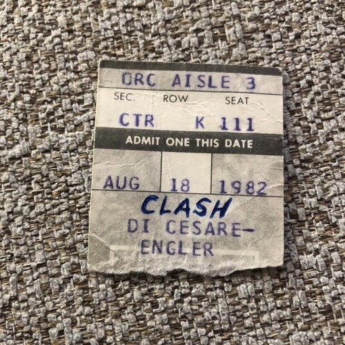 The clash ticket stanley - the,