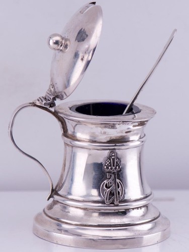Antique faberge silver cobalt - antique,