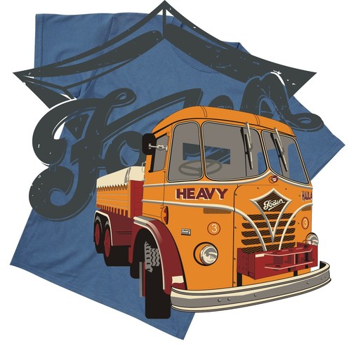 Foden shirt featuring lorry - t,