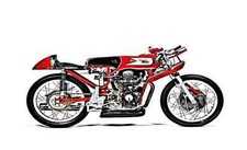 A4 Photo Motorbike Moto Morini 250cc Bialbero1