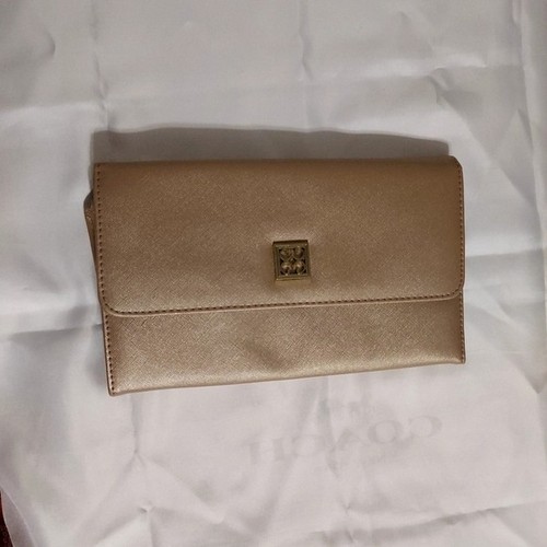 Metallic gold clutch 10x6 - metallic,