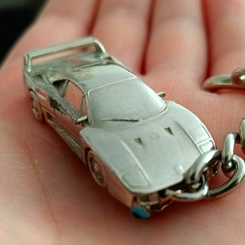 Burago ferrari f40 silver - burago,