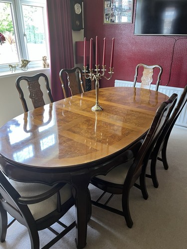 Dining table and chairs - and, with