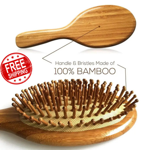 Natural bamboo hair - bamboo, brush