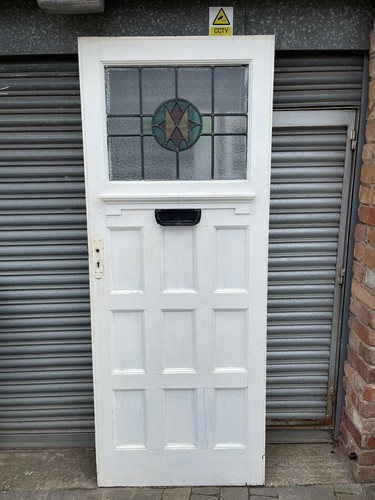 1930s stained glass - , door