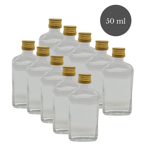 Glass bottle small flask - glass,