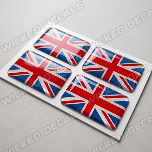 Domed gel 25mm union jack - gel,