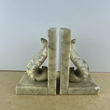 Vintage Marble Bookends Pair