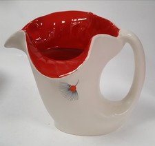 Vintage Art Deco Sadler Jug Red Interior Mid Century Modern Design 1940s