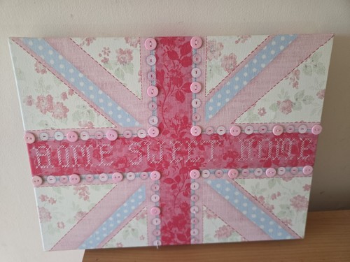 Canvas dunelm home sweet - -,