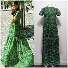 Zara Size L Green Floral Boho