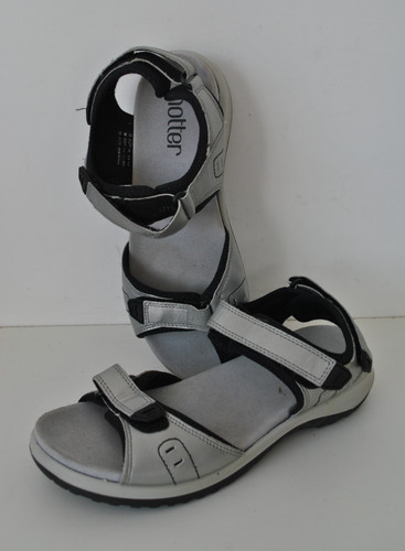 Silver leather women wide - silver, women's