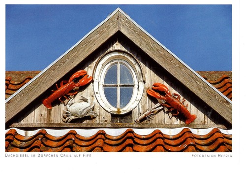 Postcard blank scotland - postcard, roof