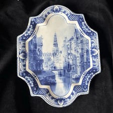 Delfts Jasmijn Holland Vintage hanging Wall Blue And White Retro Plate
