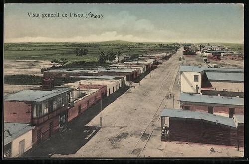 Postcard pisco vista general - postcard,