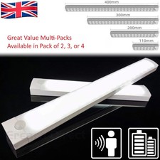 Rechargeable LED Under Cabinet Lights USB Motion Sensor Kitchen Cupboard Lamp UK