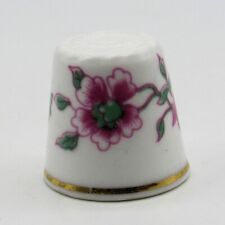 COLLECTABLE FINE BONE CHINA THIMBLE FLORAL DECORATION BY HAMMERSLEY
